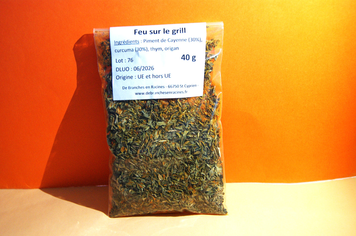 Feu sur le grill