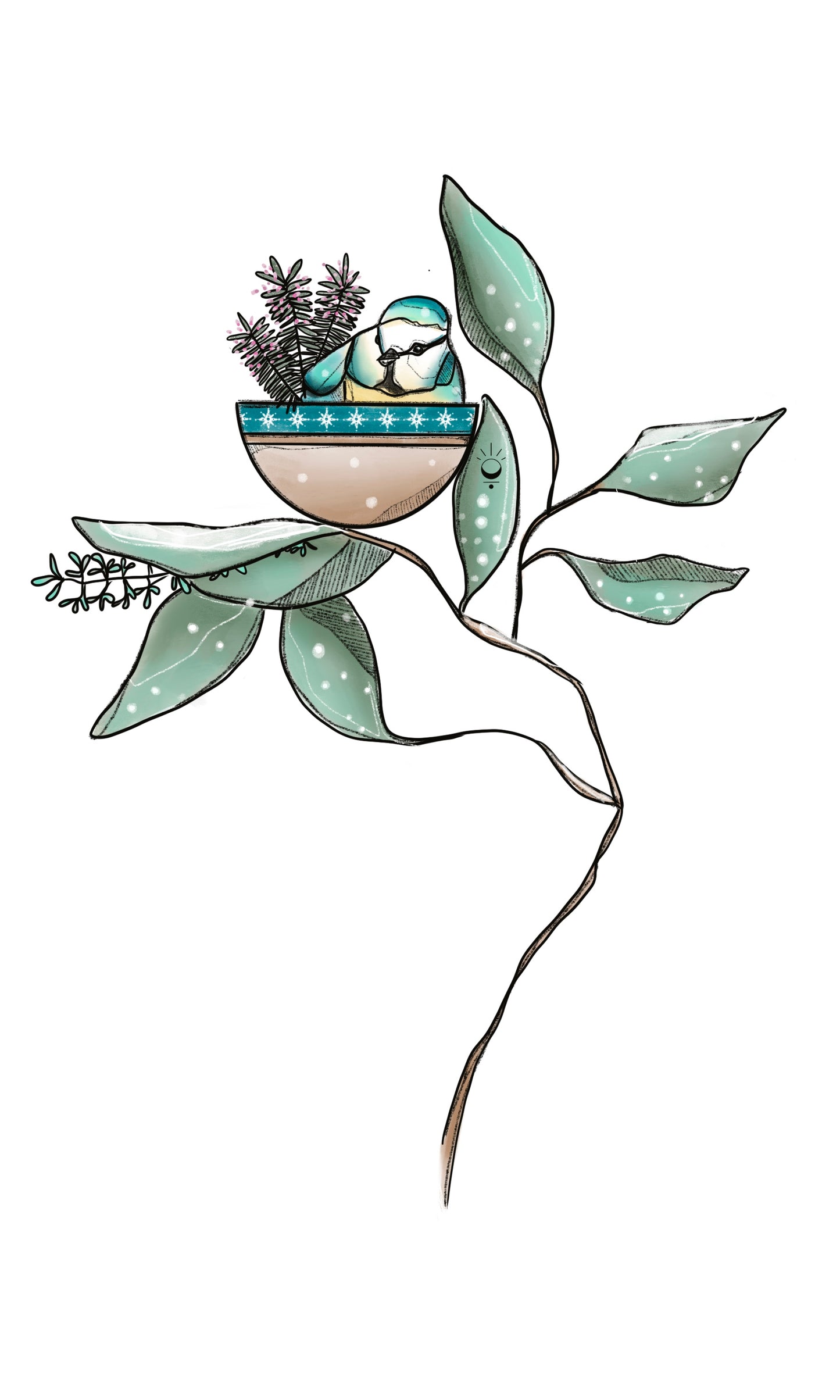 Je dessine un nid vert