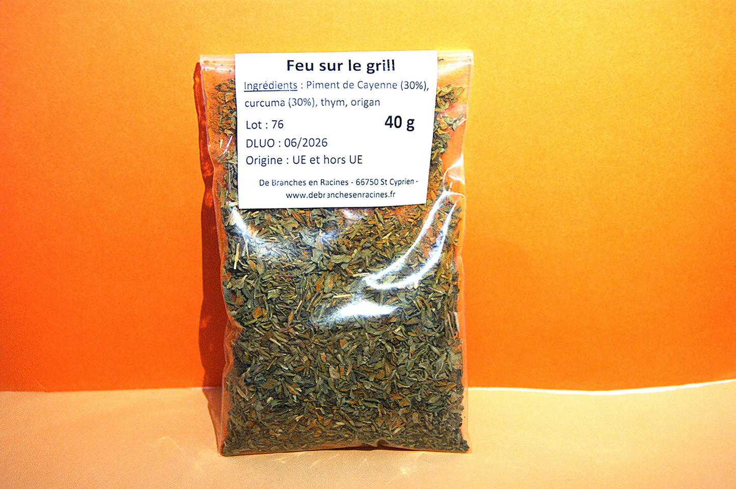 Feu sur le grill